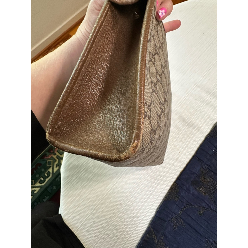 Gucci Plus Beige Brown Vintage Clutch Bag - Picture 9 of 16